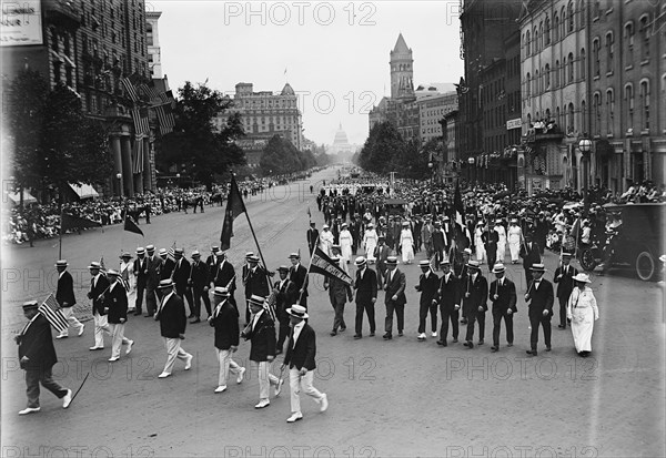 Preparedness Parade - Units of Civilians in Parade, 1916.