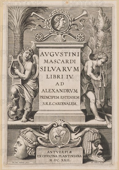 Title Page for Agostino Mascardi, Silvarium Libri IV, 1622.