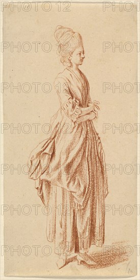 A Standing Lady in a Day Dress, 1775/1780.