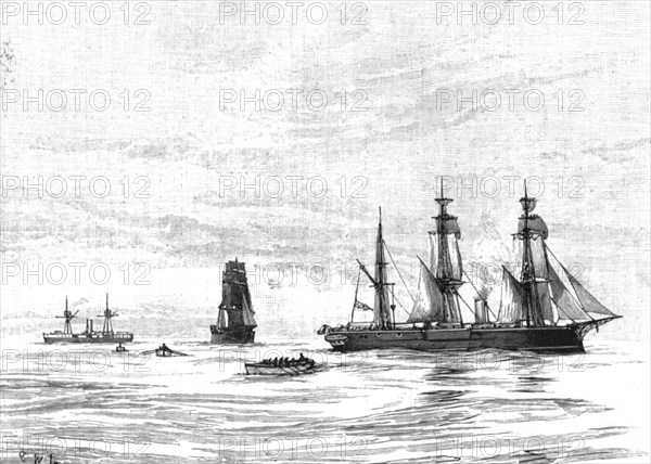 ''The Naval Manoeuvers; With the Hostile Fleet; "Man Overboard," from HMS "Iron Duke"', 1890. Creator: Unknown.