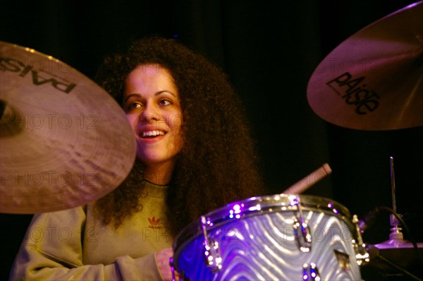 Jas Kayser, Daisy George Quintet, New Generation Jazz Festival, Shoreham by Sea, 2022. Creator: Brian O'Connor.