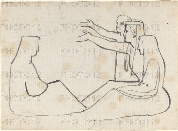 Four Seated Figures. Creator: John Flaxman.