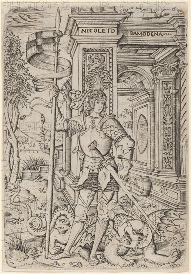 Saint George, c. 1510. Creator: Nicoletto da Modena.