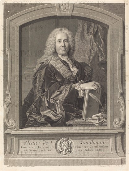 Jean de Boullongne, 1758. Creator: Johann Georg Wille.