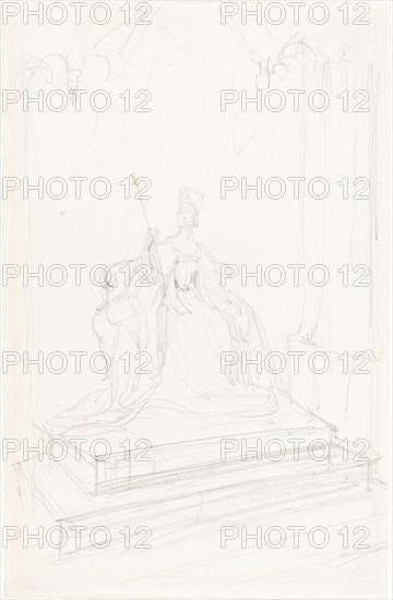 Study for "Queen Victoria", 1838. Creator: George Hayter.