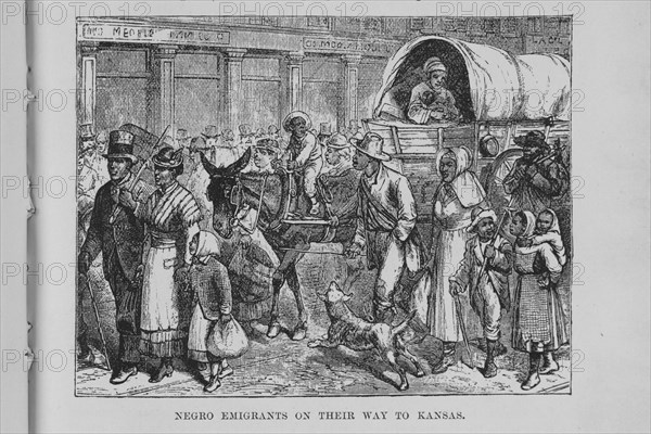Negro emigrants on their way to Kansas, 1882. Creator: Unknown.