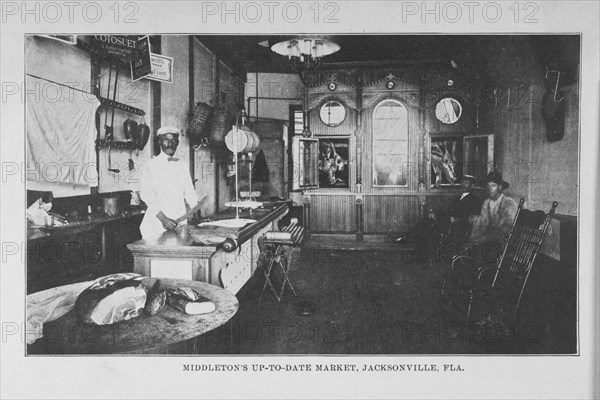 Middleton's up-to-date market, Jacksonville, Fla., 1907. Creator: Unknown.