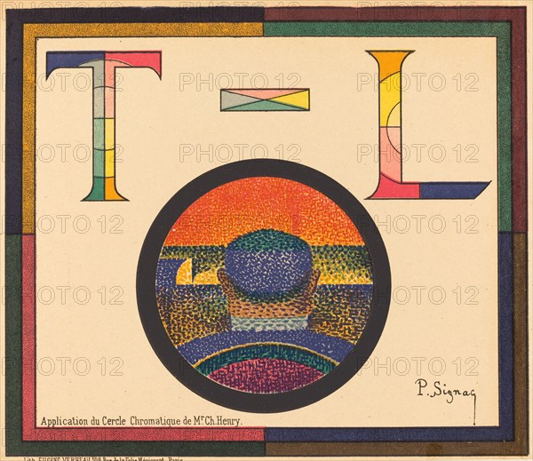 Application du Cercle Chromatique de Mr. Ch. Henry, 1889. Creator: Paul Signac.