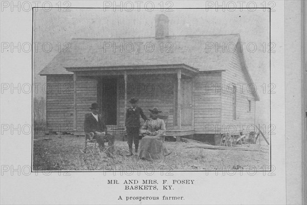 Mr. and Mrs. F Posey; Baskets, Ky.; A prosperous farmer, 1907. Creator: Unknown.