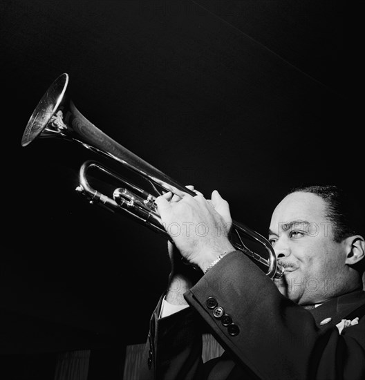 Portrait of Buck Clayton, New York, N.Y.(?), 1938. Creator: William Paul Gottlieb.