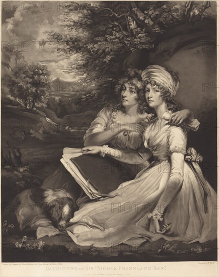 Daughters of Sir Thomas Frankland Bart (The Sisters), 1797. Creator: William Ward.