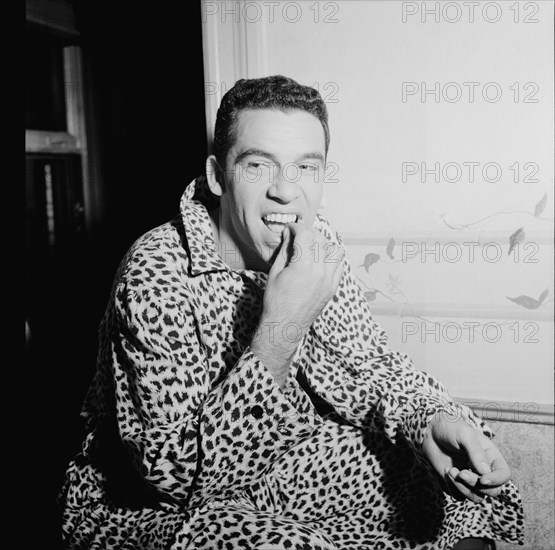 Portrait of Buddy Rich, Strand(?), New York, N.Y., ca. Aug. 1946. Creator: William Paul Gottlieb.