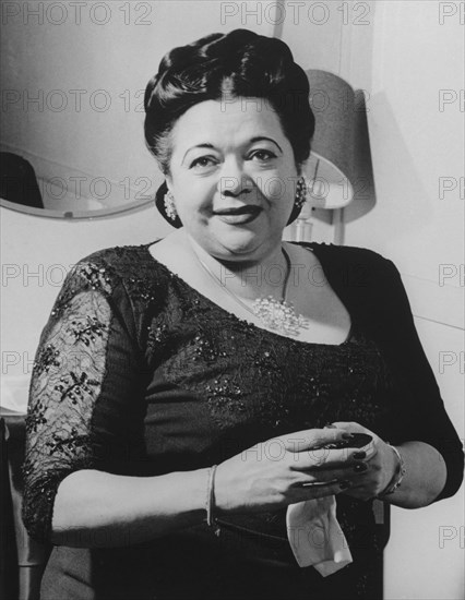 Portrait of Mildred Bailey, Aquarium, New York, N.Y., ca. Aug. 1946. Creator: William Paul Gottlieb.