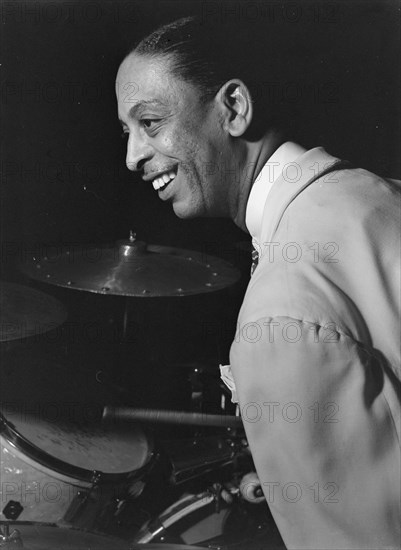 Portrait of Sonny Greer, Aquarium(?), New York, N.Y., ca. Nov. 1946. Creator: William Paul Gottlieb.