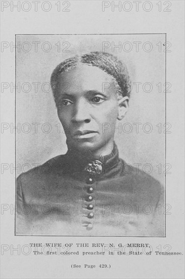 The wife of the Rev. N. G. Merry; The first colored preacher in the State of Tennessee, 1907. Creator: Unknown.