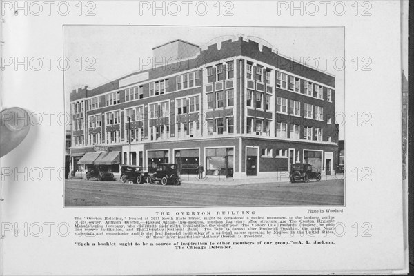 The Overton building located at 3621 South State Street, might be considered a modest..., 1925. Creator: Unknown.