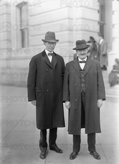 John Henry Goeke, Rep from Ohio, Left, with Rep. J.D. Post, 1913. Creator: Harris & Ewing.