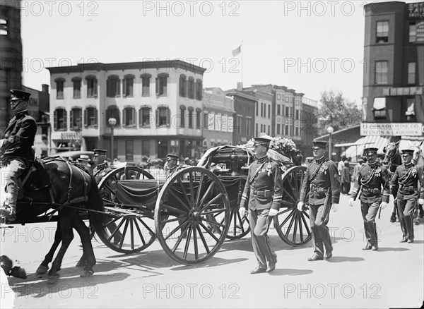 Funeral of P. Ezequial [sic], E.E. And M.P. from Venezuela, 1914. Creator: Harris & Ewing.