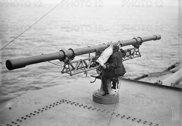 Target Practice - Range Finder at Work, 1913. Creator: Unknown.