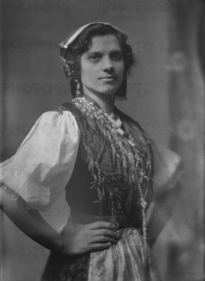 Members of the International Institute for Immigrant Girls, Y.W.C.A., in national costumes..., 1915. Creator: Arnold Genthe.