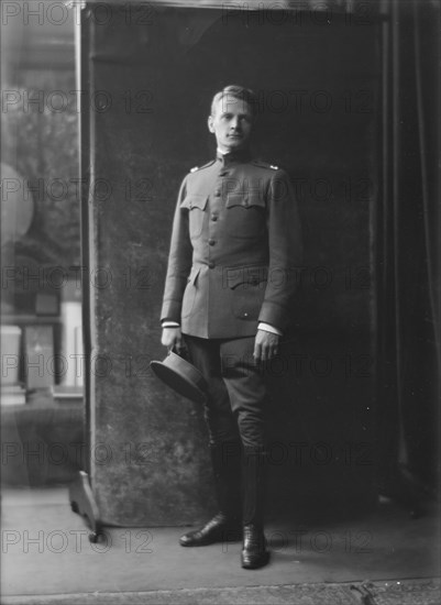 Captain Stuart Benson, portrait photograph, 1917 Nov. 25. Creator: Arnold Genthe.