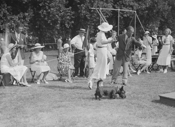 Dog show, East Hampton, Long Island, between 1933 and 1942. Creator: Arnold Genthe.