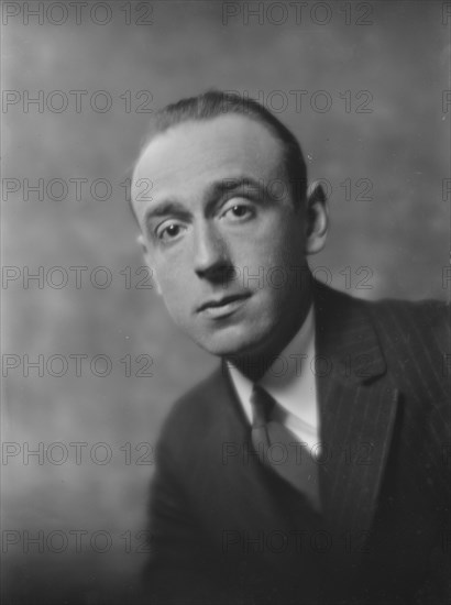 Mr. Cushman Parker, portrait photograph, 1918 Feb. 8. Creator: Arnold Genthe.