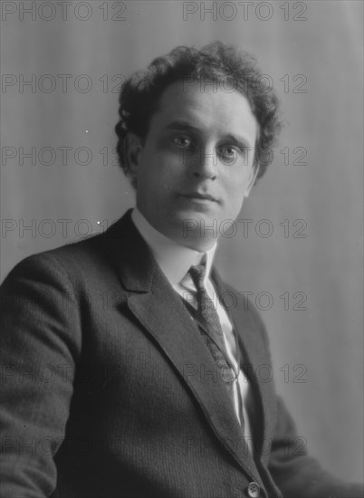 Oppenheim, Francis, portrait photograph, 1913. Creator: Arnold Genthe.