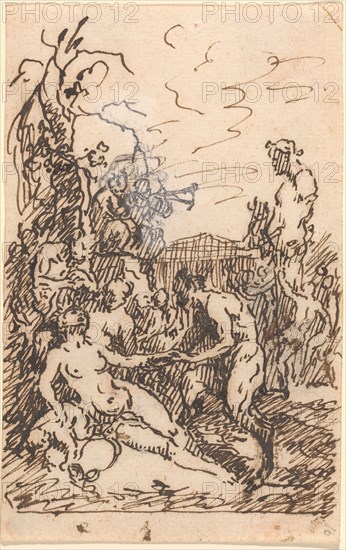 Satyrs and Nymphs, c. 1765. Creator: Martin Johann Schmidt.