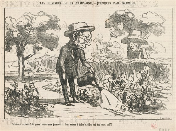 Satanées salades ..., 19th century. Creator: Honore Daumier.