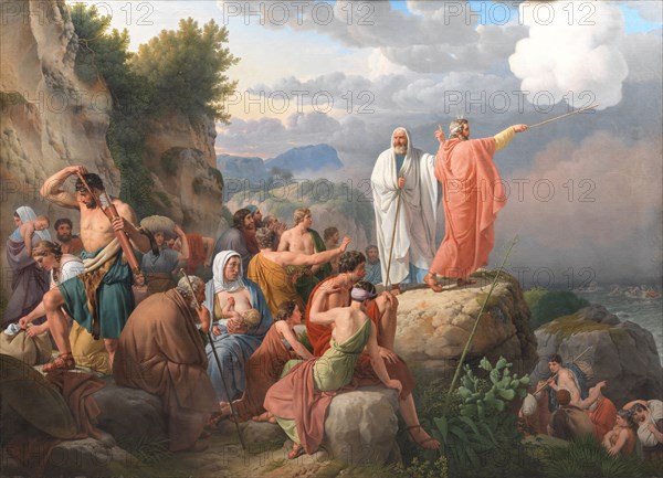 The Israelites Resting after the Crossing of the Red Sea, 1815. Creator: CW Eckersberg.