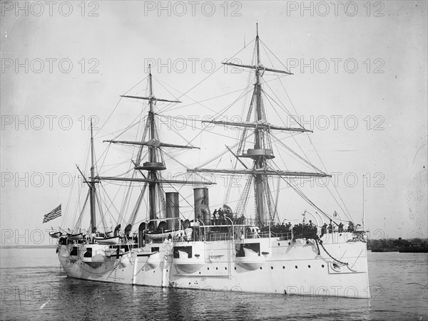 U.S.S. Newark, between 1891 and 1901. Creator: Edward H Hart.