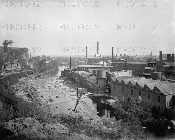 Paterson, N.J. from Water Works Park, between 1900 and 1906. Creator: Unknown.