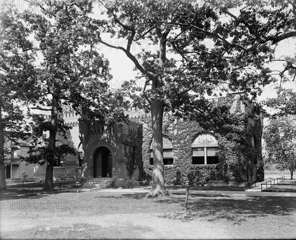 Mess Hall, M[ichigan] M[ilitary] A[cademy] , Orchard Lake, Michigan, The, between 1900 and 1906. Creator: Unknown.