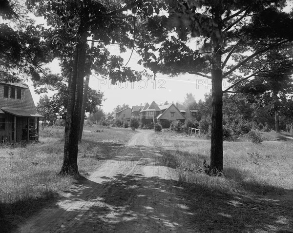 Rustic cottages at Harbor Beach, c1900. Creator: Unknown.