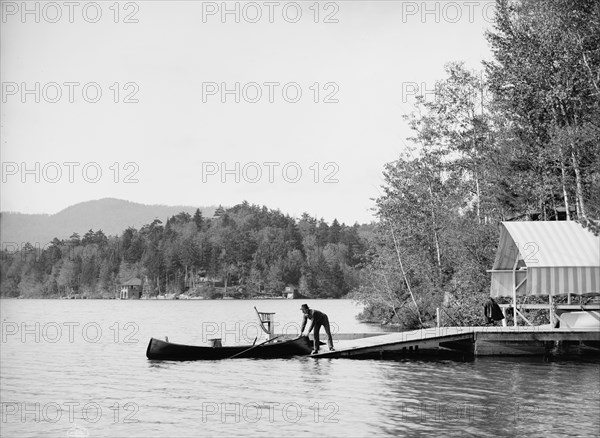 St. Regis Mountain from Upper St. Regis Lake, Adirondack Mountains, c1903. Creator: Unknown.