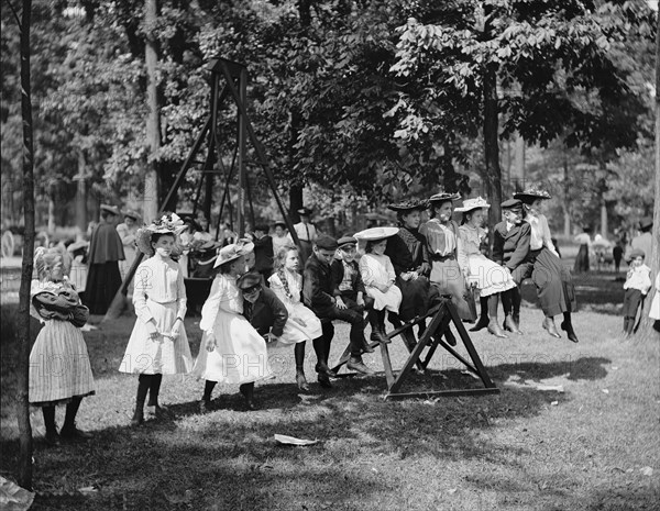 Children's playground, Belle Isle Park, Detroit, Mich., between 1900 and 1905. Creator: Unknown.