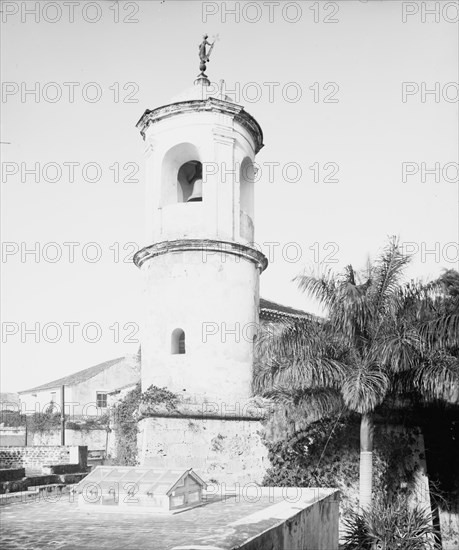 Tower of Cuartel De La Fuerza, Havana, Cuba, c1904. Creator: Unknown.