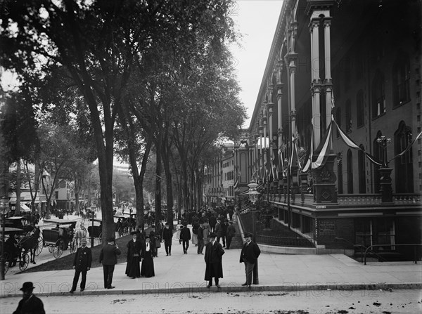 Broadway, looking south, Saratoga, N.Y., c1904. Creator: Unknown.