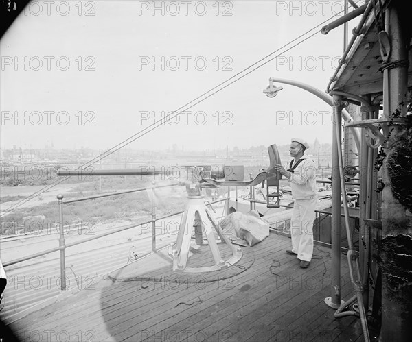 U.S.S. Iowa, 6 pounder, ca 1898. Creator: Unknown.