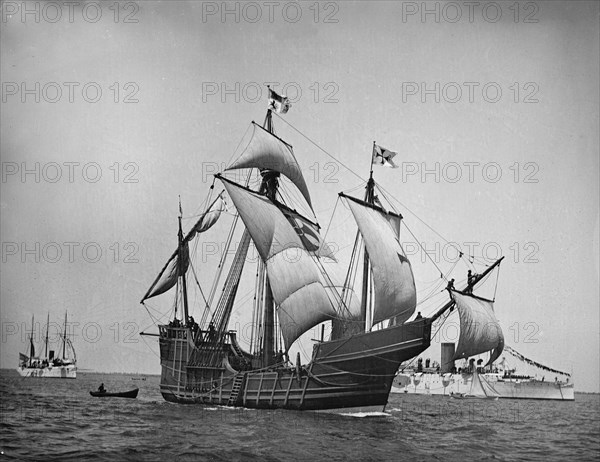 Spanish caravel Santa Maria, 1892. Creator: Unknown.