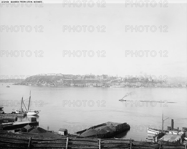 Quebec from Levis, Quebec, between 1890 and 1901. Creator: Unknown.