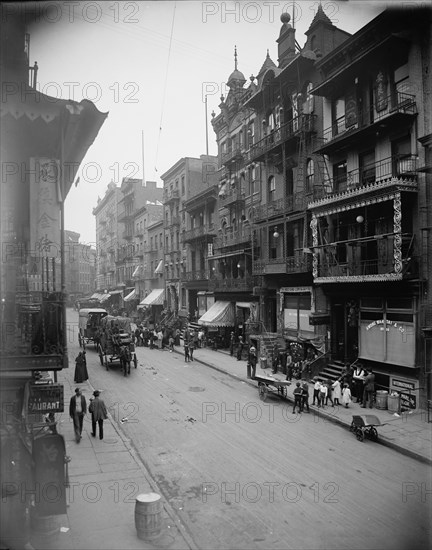 Mott St., New York, ca 1900. Creator: Unknown.