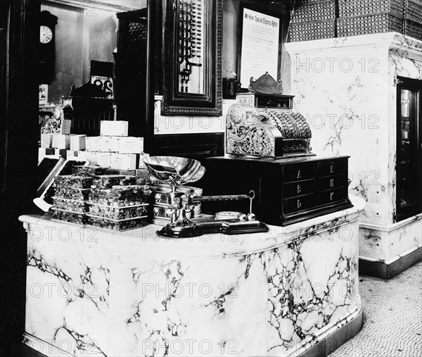 Fruit store at Philadelphia, Pa., between 1895 and 1910. Creator: Unknown.