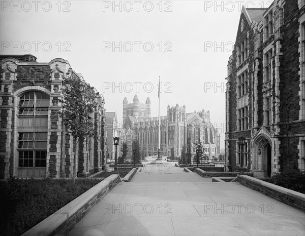 College of the City of New York, west entrance, c.between 1910 and 1920. Creator: Unknown.