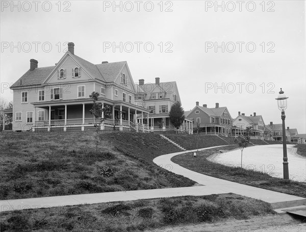 Officers' Row, Fort Oglethorpe, Chickamauga Park, Tenn. [i.e. Georgia], between 1900 and 1910. Creator: Unknown.