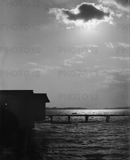 Sunset from South Battery, Charleston, S.C., c1907. Creator: Unknown.