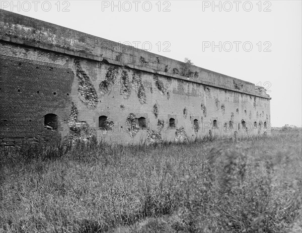 Fort Pulaski battle scars, Savannah, Ga., between 1900 and 1910. Creator: Unknown.