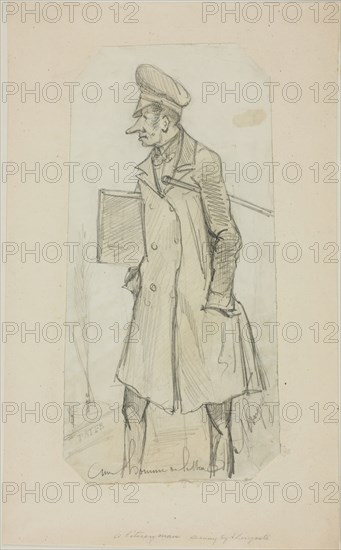 Caricature of Scholar, n.d. Creator:  A. Lingoste.