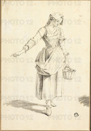 Italian Peasant Girl, n.d. Creators: Jacob Philip Hackert, Unknown.